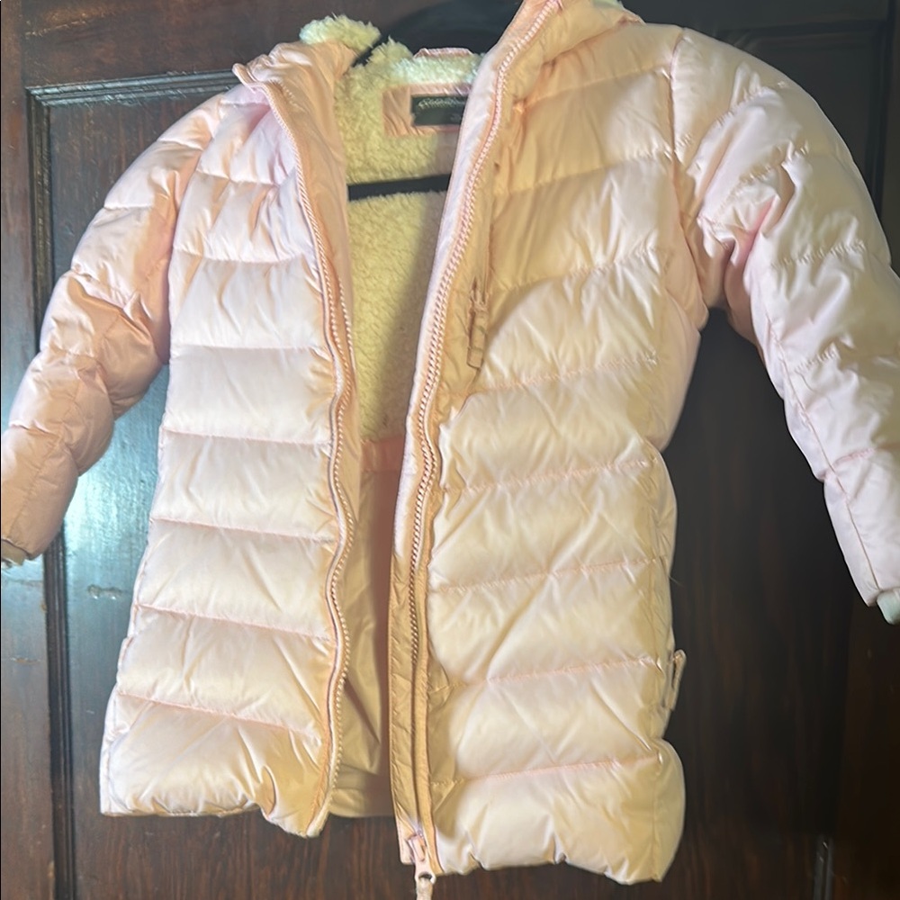 Pink Puffer Jacket with Hood